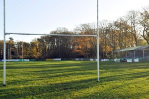 The pitch at Bracknell Rugby Club - Lily Hill Park.
